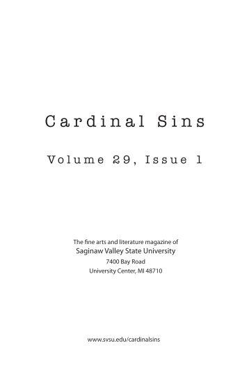 Cardinal Sins - Saginaw Valley State University