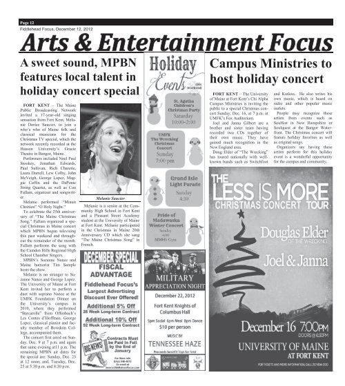 12 December 2012 Edition - Fiddlehead Focus