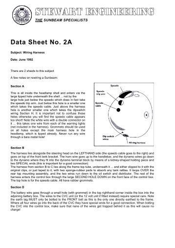 Sunbeam Service Sheet No. 5