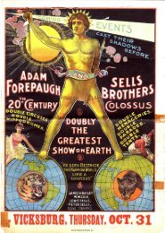 Adam Forepaugh Sells Brothers Circus 1901 Courier