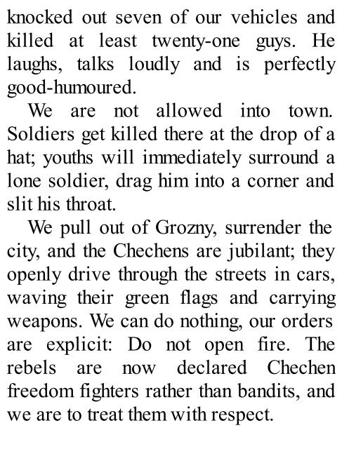 One Soldiers War in Chechnya - Download free ebook