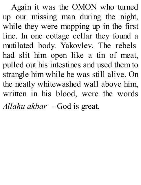 One Soldiers War in Chechnya - Download free ebook