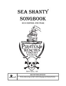 Sea Shanty Songbook Rock Hall S Pirate And Wenches Fantasy