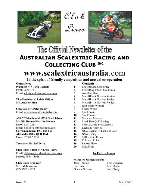 armchair racer slot cars