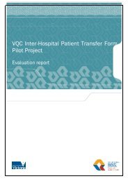 VQC Inter-Hospital Patient Transfer Form Pilot ... - health.vic.gov.au