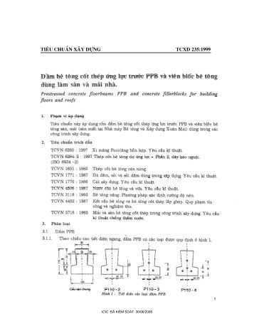 TCXD 235 1999 Dam be tong cot thep ung luc truoc PPB va vien Bloc dung lam san va mai nha