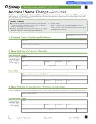 download the Annuity Address Change Form (PDF) - Fidelity