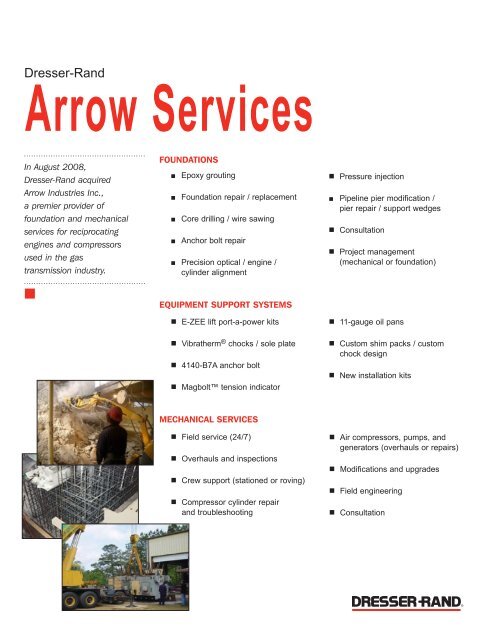 Dresser Rand Arrow Services
