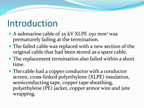 A Metallic Sheath Diagnostic for Submarine Cables - Pesicc.org