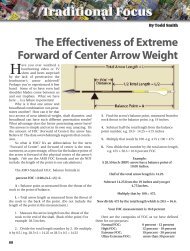 The Effectiveness of Extreme Forward of Center - Arrow Trade ...