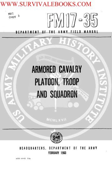 FM 17-35 ( Armored Cavalry Platoon, Troop and Squadron ) 1960