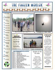 The Frozen Mukluk Vol. 4 Issue 08 August - Town of Faro
