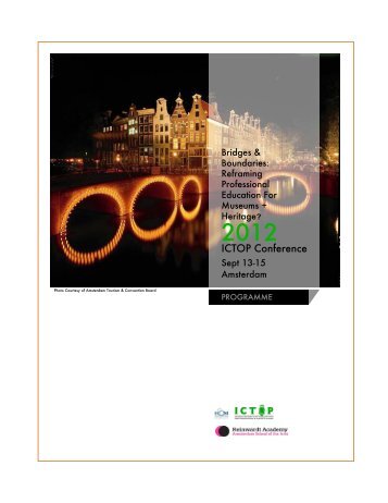 2012 ICTOP CONFERENCE Programme - ICOM