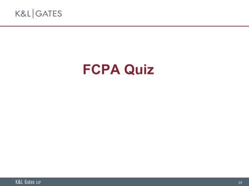 Understanding the FCPA - ACC.com