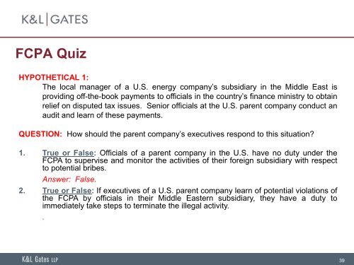 Understanding the FCPA - ACC.com