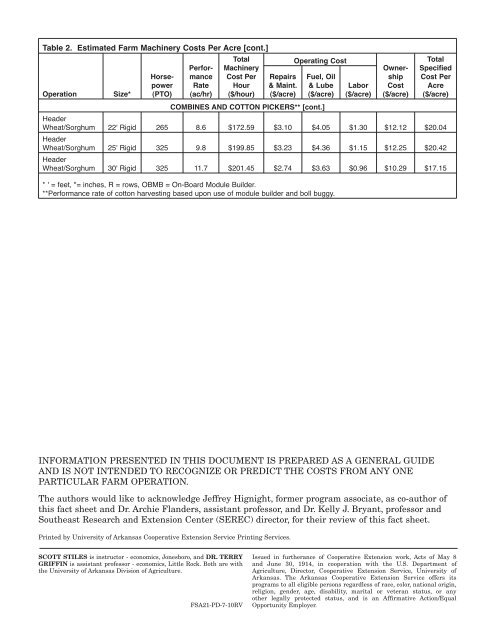 Estimating Farm Machinery Costs - FSA21 - University of Arkansas ...