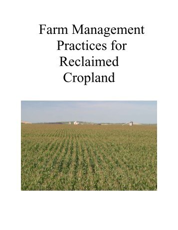 Farm Management Practices for - OSM Technology Transfer - Office ...