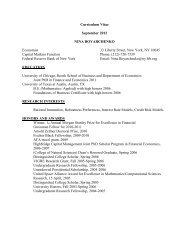 Nina Boyarchenko's CV - Federal Reserve Bank of New York