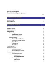 ANNUAL REPORT 2006 Consolidated and Separate Operations