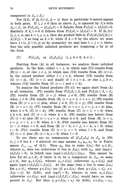 Compatible Peirce decompositions of Jordan triple systems - MSP