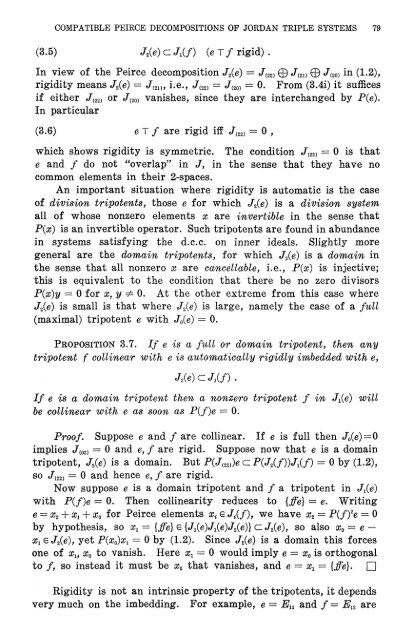 Compatible Peirce decompositions of Jordan triple systems - MSP