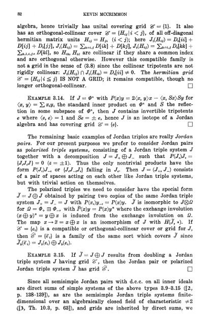 Compatible Peirce decompositions of Jordan triple systems - MSP