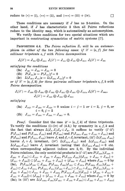 Compatible Peirce decompositions of Jordan triple systems - MSP