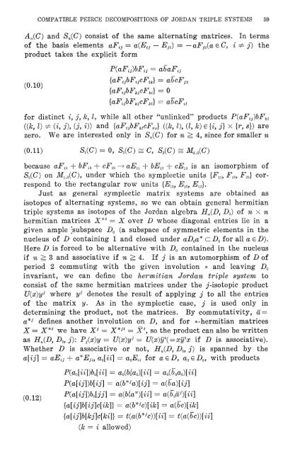 Compatible Peirce decompositions of Jordan triple systems - MSP