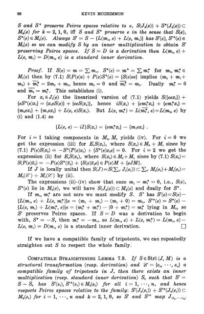 Compatible Peirce decompositions of Jordan triple systems - MSP