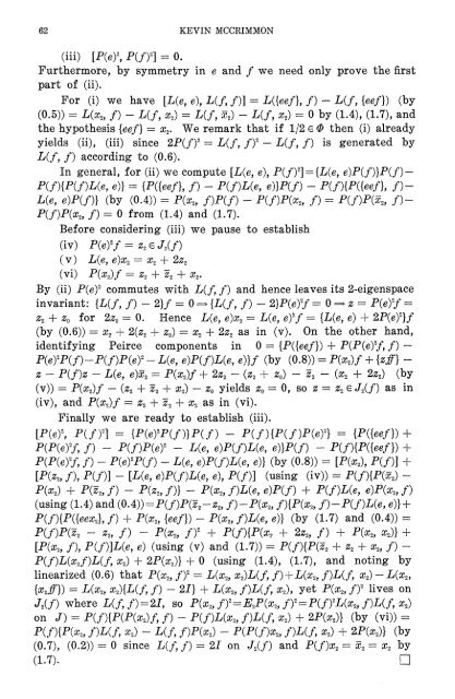 Compatible Peirce decompositions of Jordan triple systems - MSP