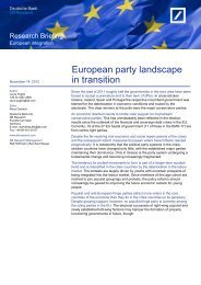 European party landscape in transition - Deutsche Bank Research