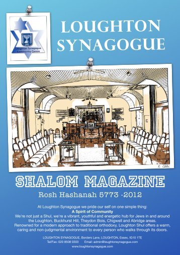 ShalomMag HHD 2012 - Loughton Synagogue