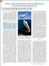 Ultra-High Temperature Ceramic Materials for Extreme - The ...