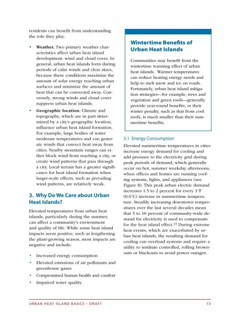 Urban Heat Island Basics - US Environmental Protection Agency