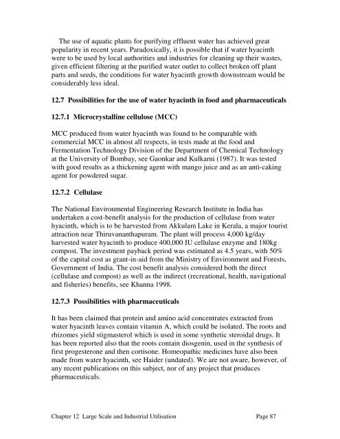 Chapter 12 Large-scale and Industrial Utilisation - Anamed