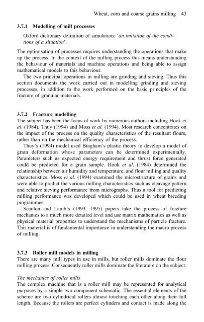 Cereals processing technology