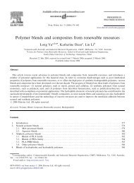 Polymer blends and composites from renewable resources