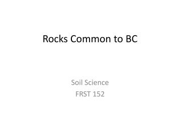 Common Rock Types of BC - web.mala.bc.ca