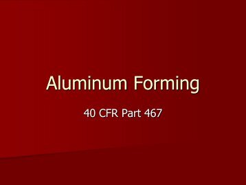 Aluminum Forming
