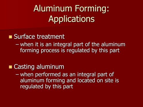 Aluminum Forming