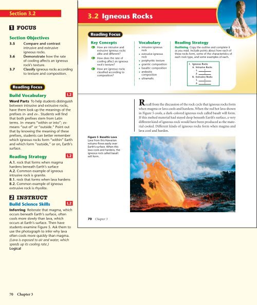 3.2 Igneous Rocks