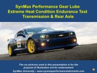 SynMax Performance Gear Lube Extreme Heat Condition ...