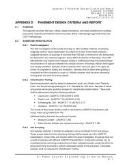 APPENDIX D PAVEMENT DESIGN CRITERIA AND REPORT