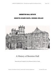 A History of Brereton Hall - Brereton Family