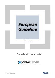 Fire safety in restaurants - CFPA Europe