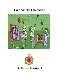 Fire Safety Checklist - Hong Kong Fire Services Department