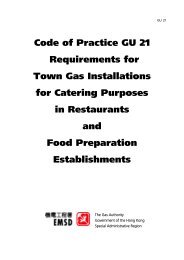 Code of Practice GU 21 - Requirements for Town Gas Installations ...