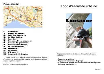 Topo d'escalade urbaine - Icyways