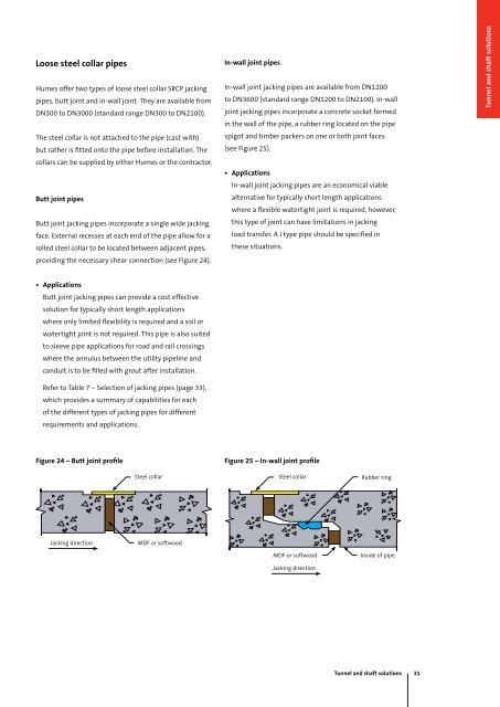 Tunnel and shaft solutions brochure - Humes