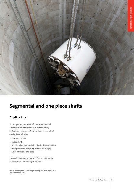 Tunnel and shaft solutions brochure - Humes